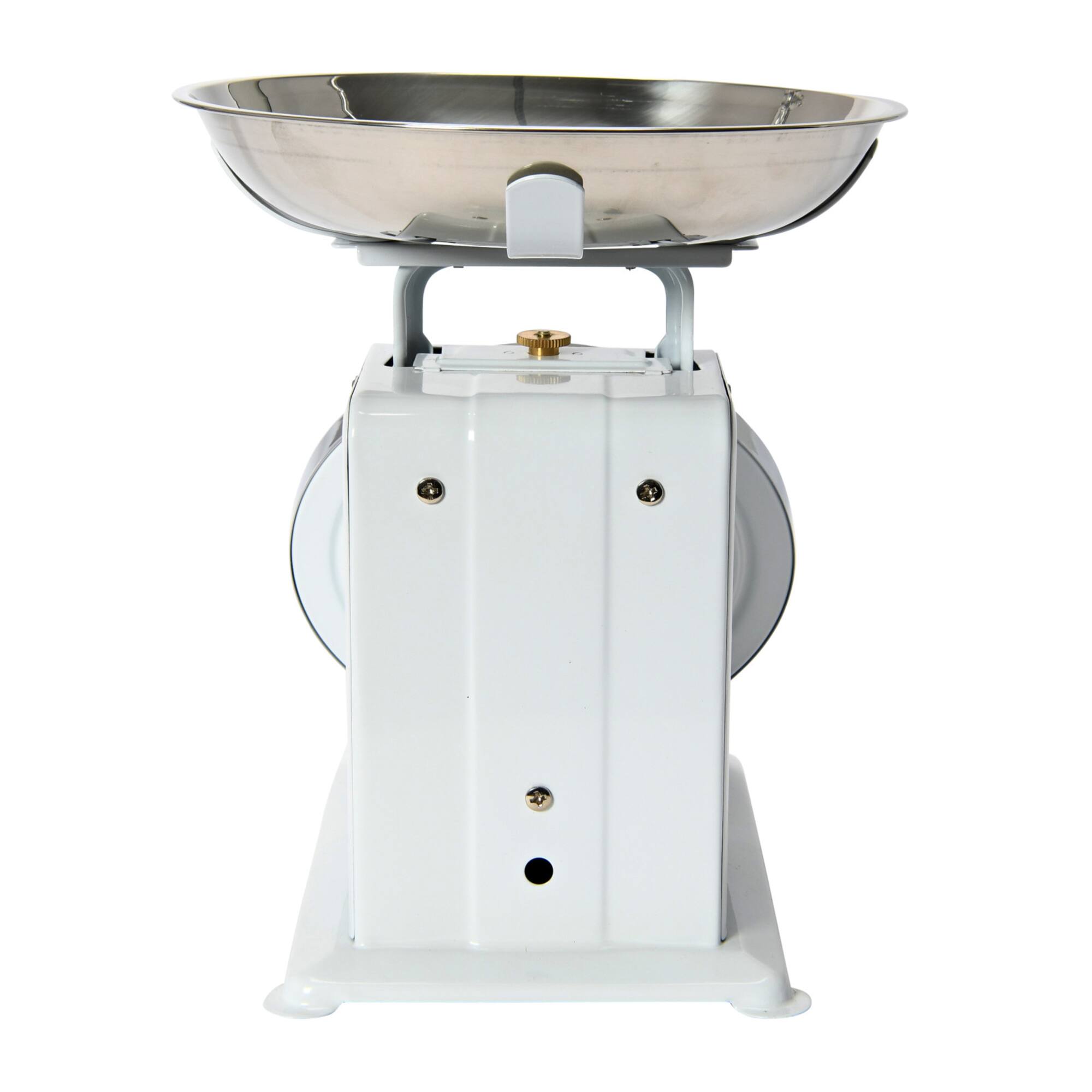 Hello Honey® White Metal Kitchen Scale with Removable Tray